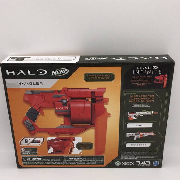 Nerf Halo Mangler Dart Blaster 6 Dart Drum - Picture 6 of 12